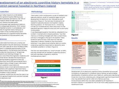 Development of an electronic cognitive history template in a district general hospital in Northern Ireland poster preview image
