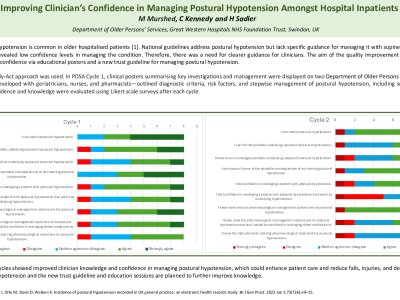 Improving Clinician’s Confidence in Managing Postural Hypotension Amongst Hospital Inpatients poster preview image