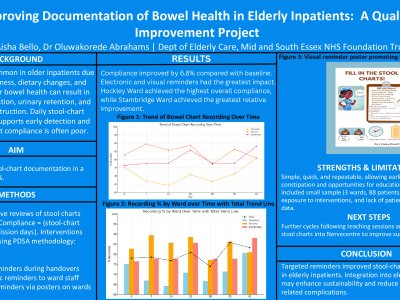 Improving Documentation of Bowel Health in Elderly Inpatients: A Quality Improvement Project poster preview image