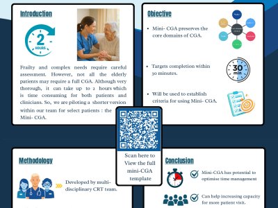 Development and Implementation of a Mini Comprehensive Geriatric Assessment (Mini-CGA) for the Community Resource Team, Newport poster preview image