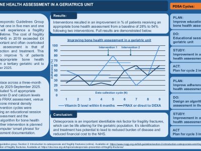 Improving bone health assessment in a geriatrics unit poster preview image
