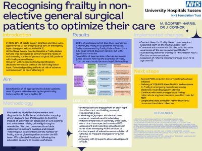 Recognising frailty in non-elective general surgical patients to optimize their care  poster preview image