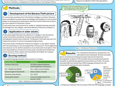 Banana Theft! Feasibility of the cultural adaptation of a picture description task in northern Tanzania. poster preview image