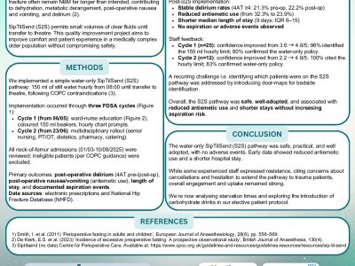  Implementing SipTilSend In Orthogeriatric Hip-Fracture Care: Feasibility And Early Process Outcomes poster preview image