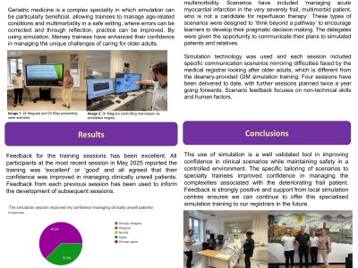 Using Simulation as a Learning Tool in Geriatric Medicine in Mersey Deanery poster preview image
