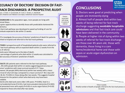 Accuracy of doctors' decision of fast-track discharges: a prospective audit poster preview image