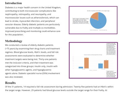 Safe Prescribing of Diabetic Medications in an Older Population poster preview image