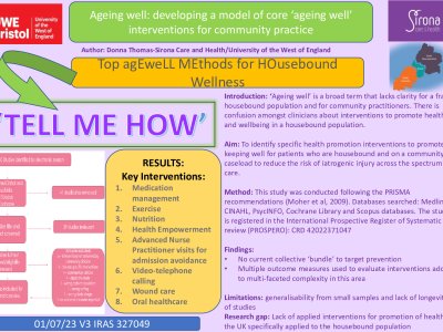 Tell me how - top agewell methods for housebound wellness  poster preview image