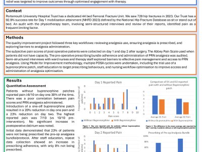 Evaluating and Improving Postoperative Pain Management in Hip Fracture Patients: A Multidisciplinary Quality Improvement Project poster preview image