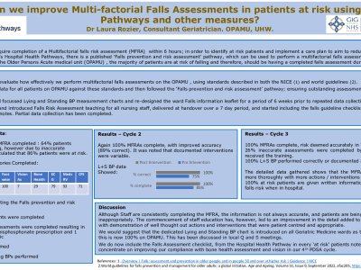How can we Improve Multi-factorial Falls Assessments in Patients at Risk using Health Pathways and Other Measures? poster preview image