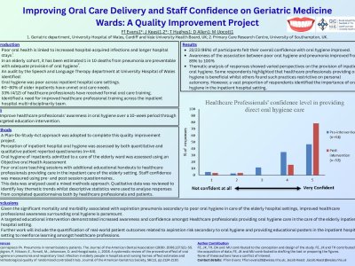 Improving Oral Care Delivery and Staff Confidence on Geriatric Medicine Wards: A Quality Improvement Project poster preview image