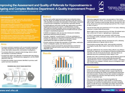  Improving the Assessment and Quality of Referrals for Hyponatraemia in a Geriatric Department: A Quality Improvement Project poster preview image