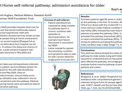 Hospital At Home self-referral pathway: admission avoidance for older adults poster preview image