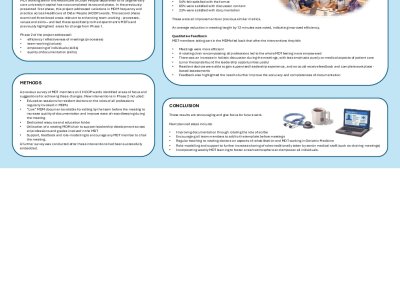 Improving multidisciplinary team working: Phase 2 of a quality improvement project in a tertiary care university hospital poster preview image