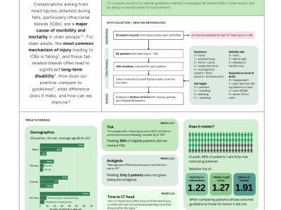 Areas for Improvement in the Treatment of Fall-Related Intracranial Bleeding in Older Adults poster preview image