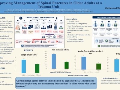 Improving Management of Spinal Fractures in Older Adults at a Trauma Unit  poster preview image