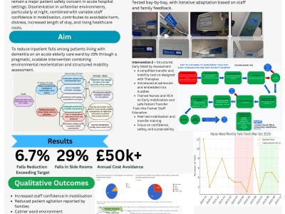 Frontline-Led Innovation in Dementia Care: A Falls Prevention Pilot Delivering Measurable Impact and Scalable Solutions poster preview image
