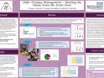 Older trauma management – meeting the needs from the front door. poster preview image
