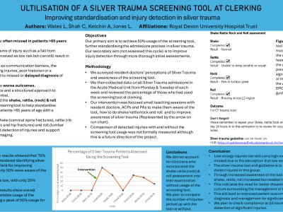  Utilisation of a Silver Trauma Screening Tool poster preview image