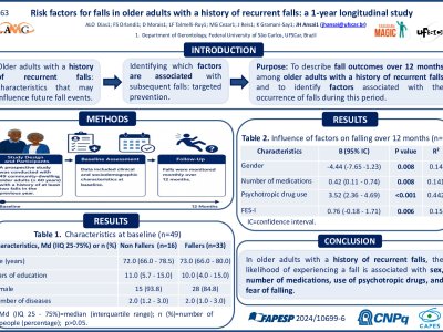 Risk factors for falls in older adults with a history of recurrent falls: a 1-year longitudinal study poster preview image
