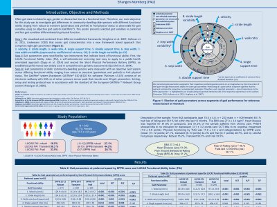 Reference values of gait characteristics in community-dwelling older persons with different physical functional levels poster preview image
