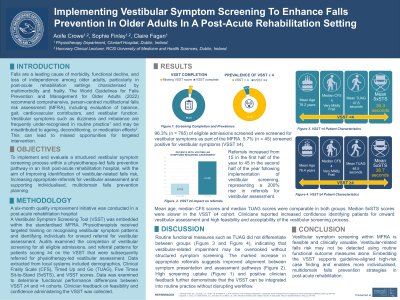 Implementing Vestibular Symptom Screening To Enhance Falls Prevention In Older Adults In A Post-Acute Rehabilitation Setting poster preview image