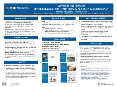 Launching Age Forward: British Columbia, Canada’s 50+ Health Strategy and 3-Year Action Plan poster preview image