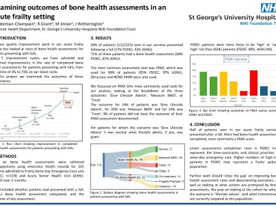 Examining outcomes of bone health assessments in an acute frailty setting poster preview image