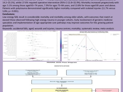 Major Trauma Following Low-Energy Falls in Older Adults: A Meta-Analysis poster preview image