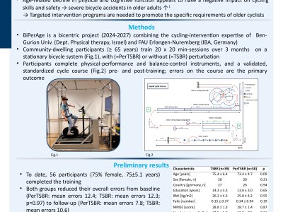The Transfer Effects of Stationary Bicycle Perturbation Training on Older Adults’ Cycling Skills and Behavior (BiPerAge) poster preview image