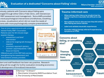 Evaluation of a dedicated 'Concerns about Falling' clinic poster preview image