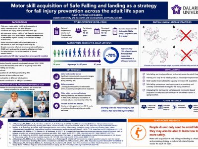 Motor Skill Acquisition of Safe Falling and Landing as a Strategy for Fall Injury Prevention Across the Adult Life Span poster preview image
