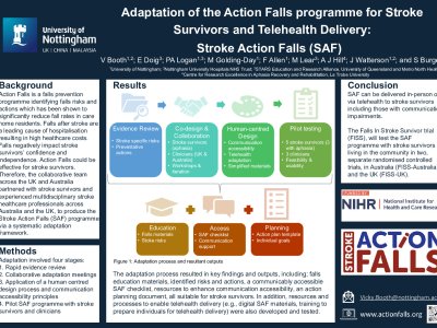Adaptation of the Action Falls programme for stroke survivors and telehealth delivery: Stroke Action Falls (SAF)  poster preview image