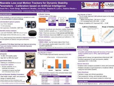 Wearable Low-cost Motion Trackers for Dynamic Stability Parameters – Calibration based on Artificial Intelligence poster preview image