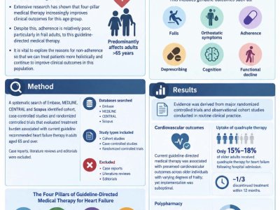 Evaluating treatment burden associated with contemporary quadruple heart failure therapy in older adults - a systematic review poster preview image