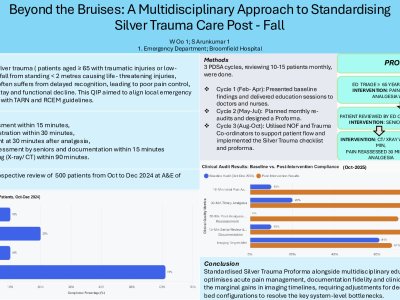 Beyond the Bruises: A Multidisciplinary Approach to Standardising Silver Trauma Care Post- Fall poster preview image