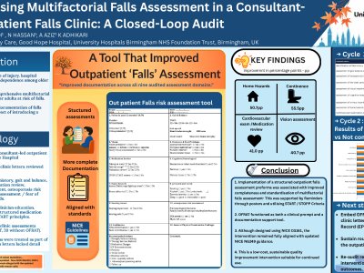 Standardising Multifactorial Falls Assessment in a Consultant-Led Outpatient Falls Clinic: A Closed-Loop Audit poster preview image