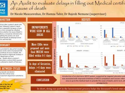 Audit to evaluate delays in filling out Medical certificates of cause of death poster preview image