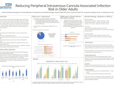 Reducing Peripheral Intravenous Cannula-Associated Infection Risk in Older Adults (Quality Improvement Project) poster preview image